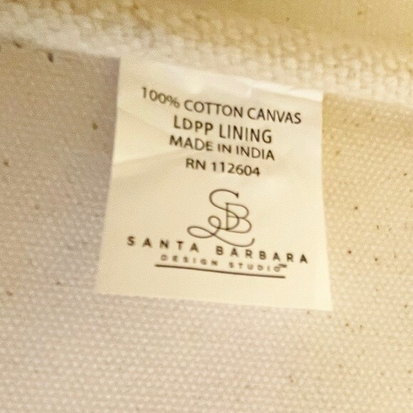 Santa Barbara Design Co Tote Canvas & Leather Sleepover Double Handled Tote Bag - Picture 10 of 11